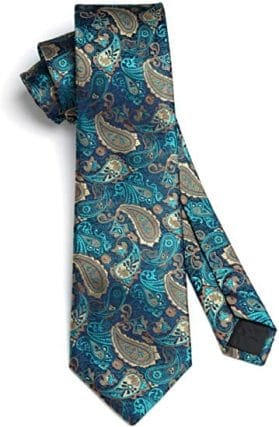 HISDERN Men Handkerchief Floral Tie