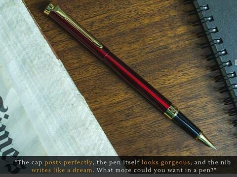Dryden Designs Fine Nib Fountain Pen with Ink Refill Converter