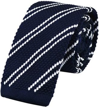 Solid Color Knit Tie for men