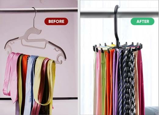 Use of Tie Rack