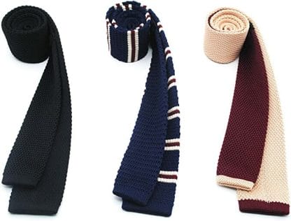 ZENXUS Knit Ties for Men