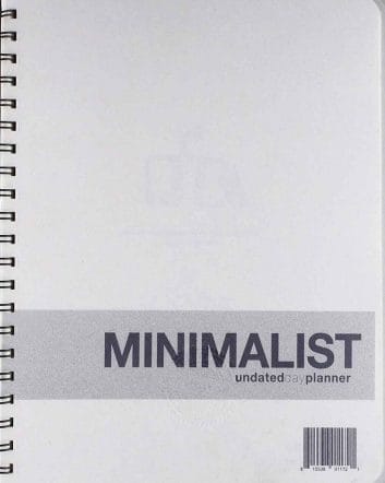 Action Publishing UNDATED Minimalist Day Planner Action Publishing UNDATED Minimalist Day Planner