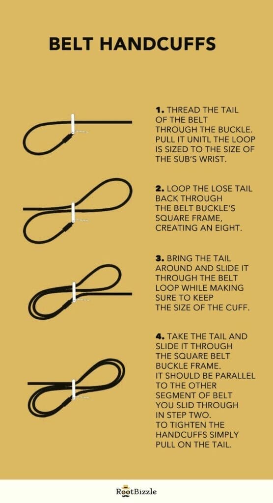 how to tie someone up with a belt